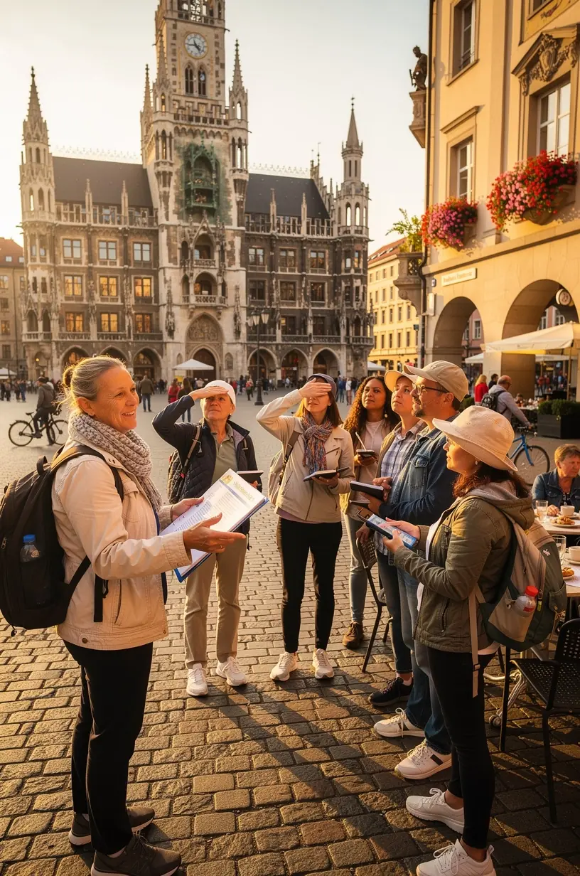 Panoramaaufnahme einer historischen Stadtmauer, die das Zentrum einer deutschen Altstadt umschließt.